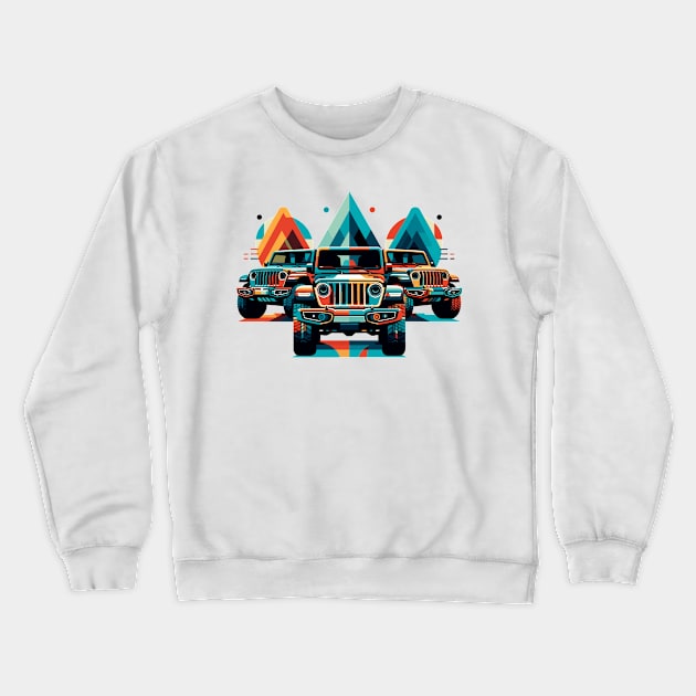 Jeep Gladiator Crewneck Sweatshirt by Vehicles-Art